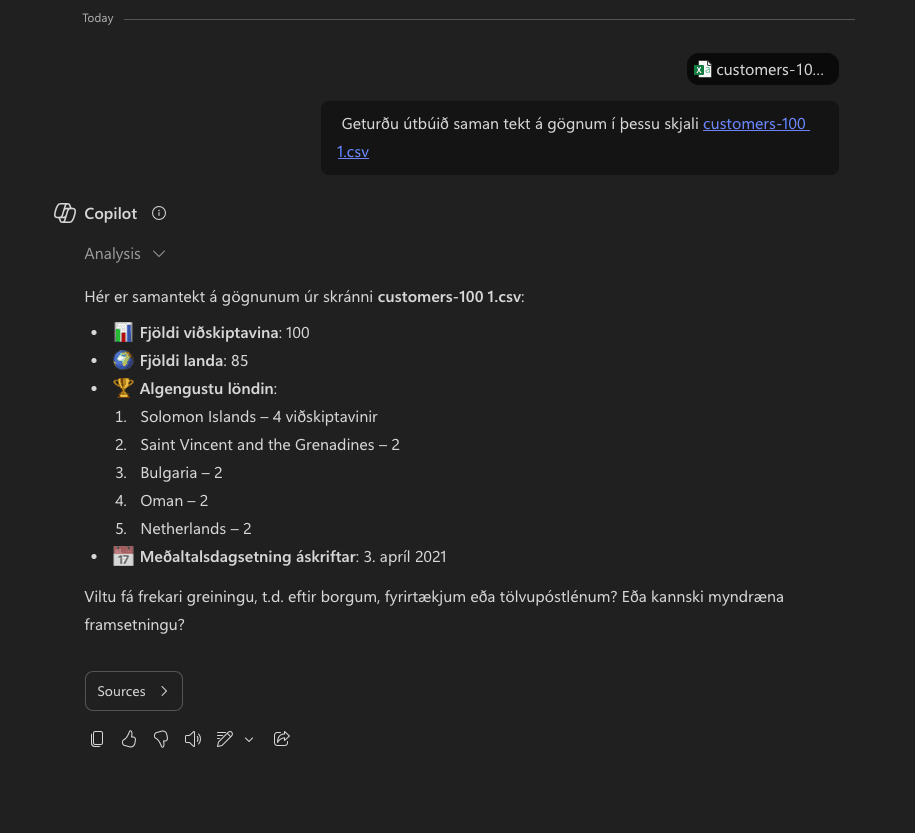 Microsoft Copilot email example